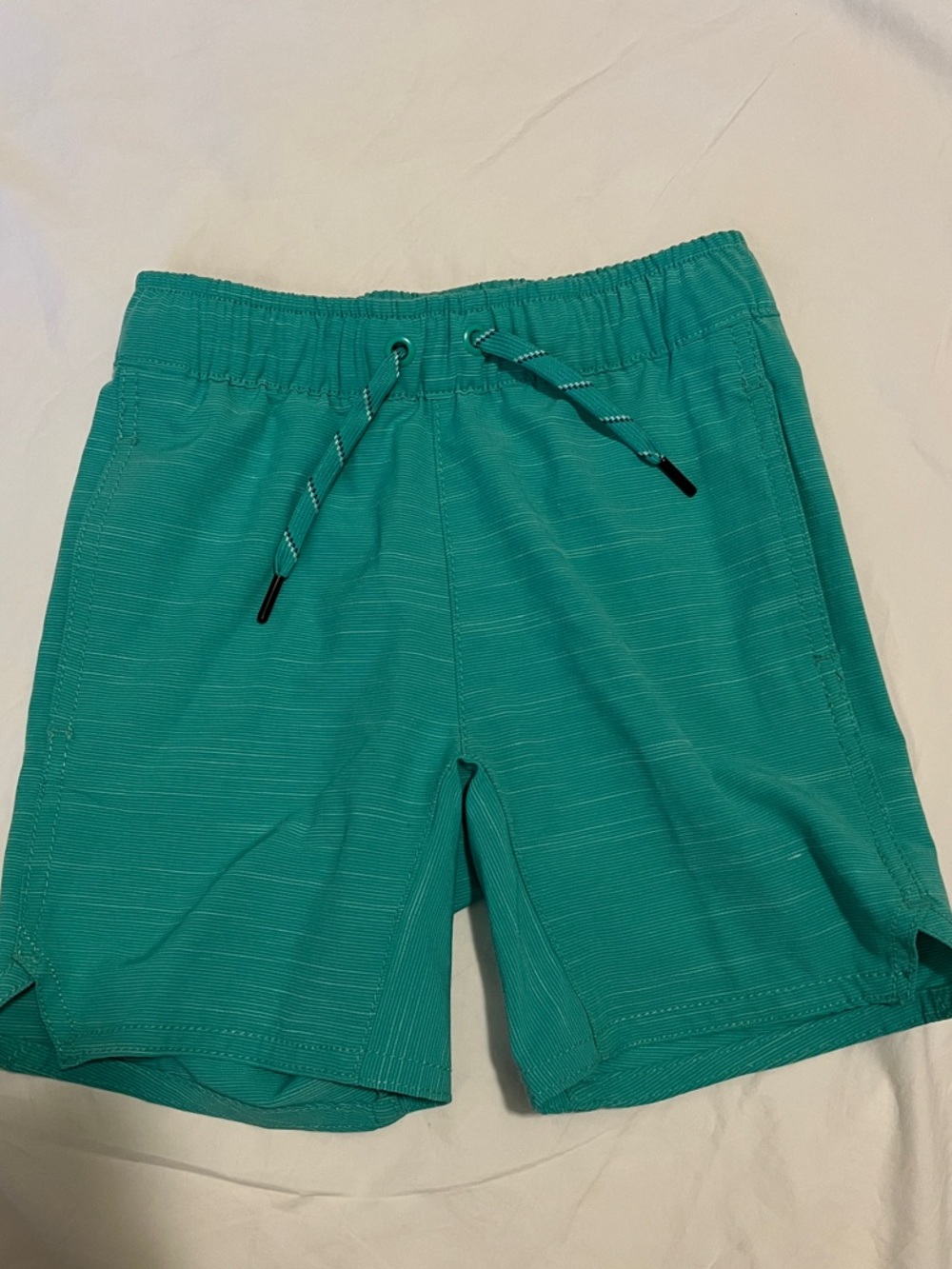 Hanna Andersson Green/Teal Boys Swim Trunks - size 4